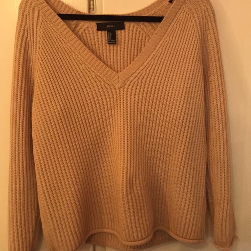 Beige oversized sweater